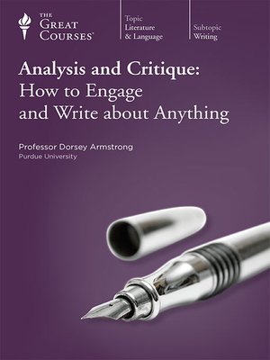 cover image of Analysis and Critique